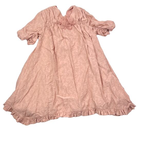 Zara Pink Mauve Textured Dress - Picture 1 of 6